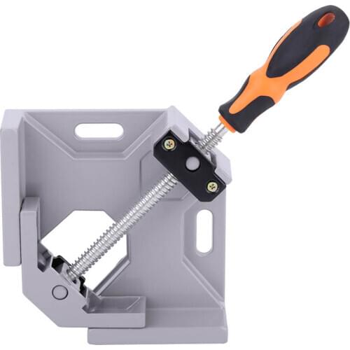 90 Degree Quick Release Corner Clamp Aluminum Alloy Right Angle Clamp Welding Woodworking Corner Clamp Rotation Jaw High Strengt