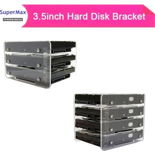 DIY3.5 inch hard disk HDD acrylic bracket hard disk box external hard disk into computer case