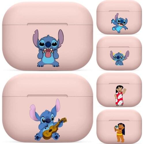Lilo & Stitch For Airpods pro case Protective Bluetooth Wireless Earphone Cover For Air Pods airpod case air pod cases Pink