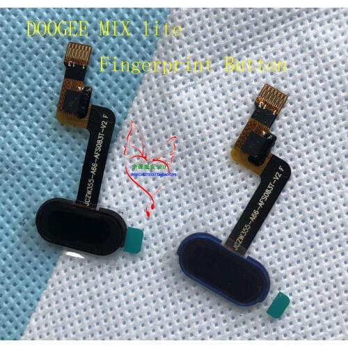 Black/Blue Original DOOGEE MIX lite 5.2inch Phone Fingerprint Button Components Sensor Flex Cable FPC
