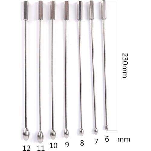 Dia 6/7/8/9/10/11/12mm Electro Shock Urethral Dilators Sex Toys Electro Shock Penis Plug Male Sounding Dilator Chastity For Men