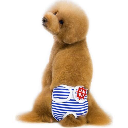 Dog Stripes Physiological Pants for Female Dogs Pets Menstruation Shorts Pants Pet