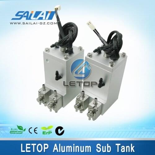 Hot sale!! inkjet printer aluminium tank 3ways for flora digital printing machine lj 320