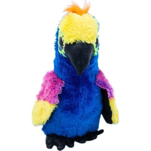 New Ty Beanie Big Eyes Pea Animal Cute Blue Parrot Soft Plush Stuffed Toy Doll Child Collection Birthday Christmas Gift 15CM