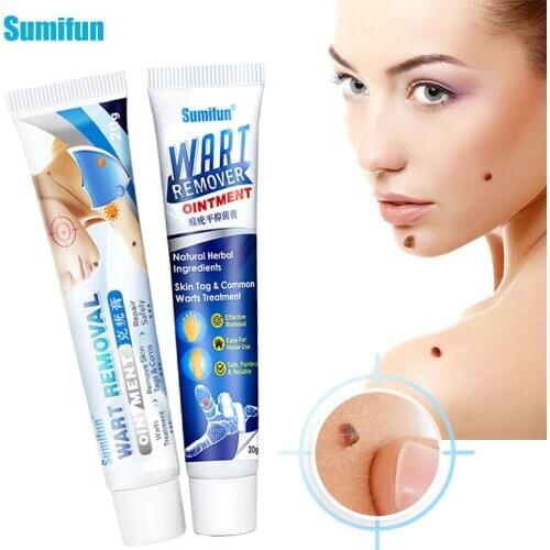 Sumifun Wart Treatment Cream Warts Remover Antibacterial Ointment Skin Tag Remover Herbal Extract Corn Plaster Warts Ointment