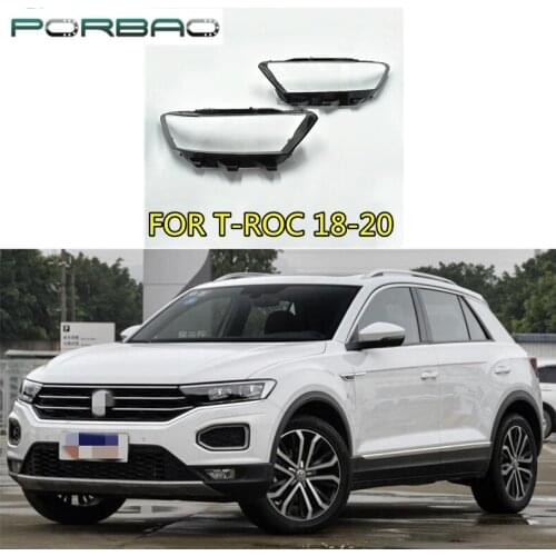 Headlight Lens Cover For T-ROC 2018 2019 2020 Headlamp Clear Auto-Shell-Cover Replacement DIY
