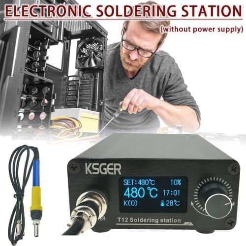 KSGER T12 V3.0 STM32 OLED Digital Temperature Controller Soldering Station Soldering Iron Rods T12-K B2 BC2 D24