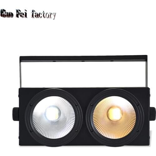 Led Par Dmx Light Lyre Wash COB 2X100W Floodlight With Positive White And Warm White 2In1 Colors For Stage DJ Lights