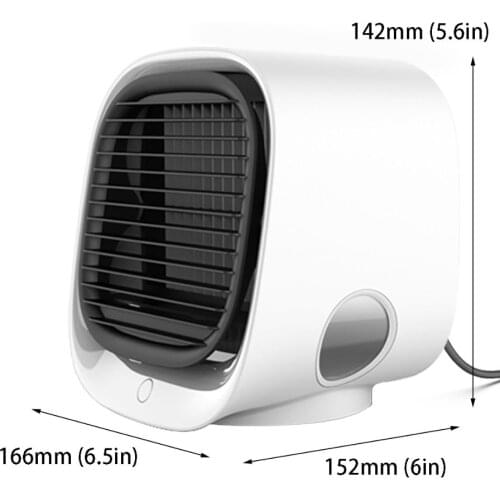 2020 new mini negative ion air conditioner cooler humidification refrigeration night light multi-function USB desktop cooling fa