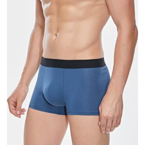 Mens underwear Pure cotton plain color new fashion boxer pants breathable independent packing shorts