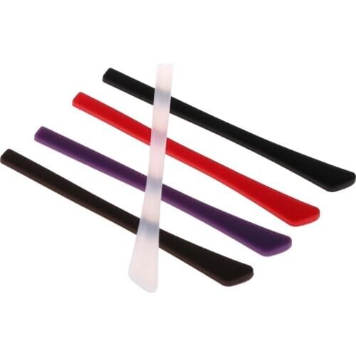 Soft Silicone Anti Slip Eyeglasses Glasses Temple Tips Accessories Square Hole