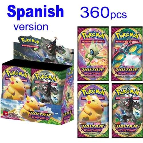 NEW 360Pcs Pokemon TCG: Sword & Shield Vivid Voltage Booster Box Sealed 36 Packs Trading Card Game Collection Toys