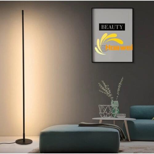 Nordic Dimmable Led Floor Lamps Indoor Lighting Living Room Bedroom Decoration Minimalism Standing Lamps Aluminum Floor Lights