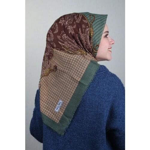 NUR SILK PATTERNED LINEN FLAMLI SCARF-DESEN-25-RENK-02