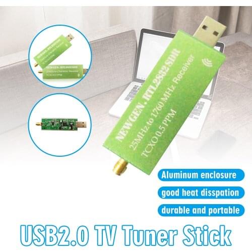 Durable Aluminum Enclosure TV Tuner Stick High Quality Software Receiver Scanner For Windows Android Computers