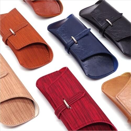 PU Leather Fold-able Glasses Box Men Women Portable Carry Bag For Eyeglass Oversize Sunglasses Bags Cover