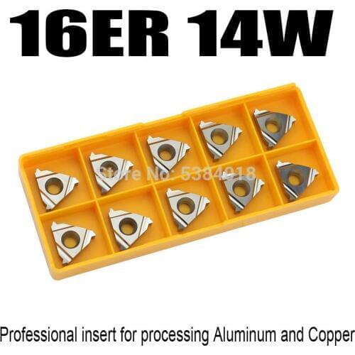 16ER 14W turning Thread turning tool carbid inserts Lathe turning tools specialize in Aluminum copper and wood