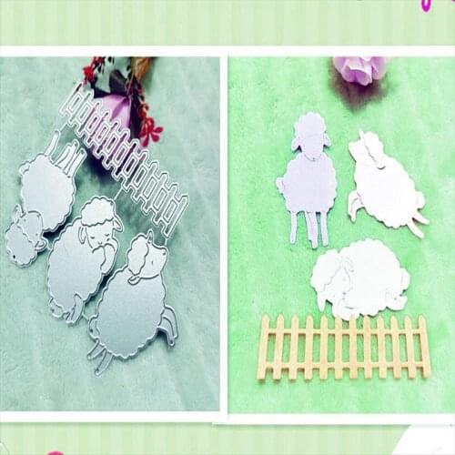 Three little sheep Metal Cutting Dies for DIY Scrapbooking Album Paper Cards Decorative Crafts Embossing Die Cuts