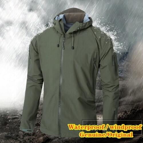 Winter Softshell Jacket Waterproof 3 layer composite fabric Warm Loose Hooded Coat Men Camping Hiking Fishing Tactical Clothes
