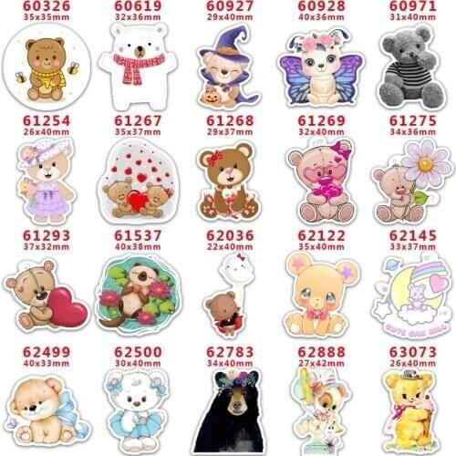 10 Pcs Cartoon Planar Resin Cabochons PR60326