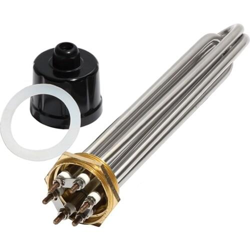 2 Inch/DN50 Copper Thread Water Heater for Boilers 220V/380V 3KW/6KW/9KW/12KW 304 Stainless Steel Tubular Electric Heating Eleme