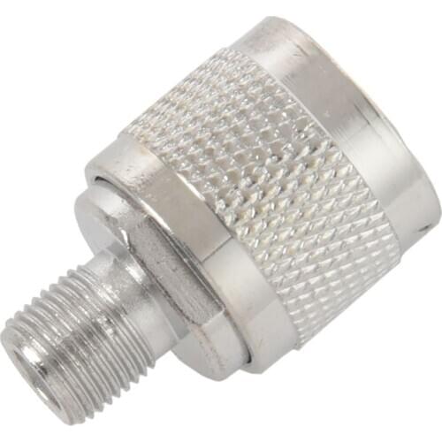 2pcs N Type male plug to F female RF coaxial adapter connector for Wireless antenna,silver