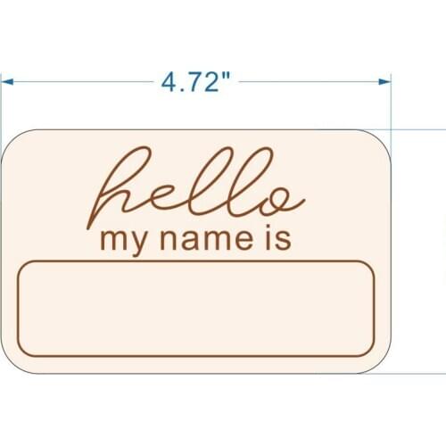 20pcs Wood Birth Announcement Hello My Name is Card for Newborn Photo Props