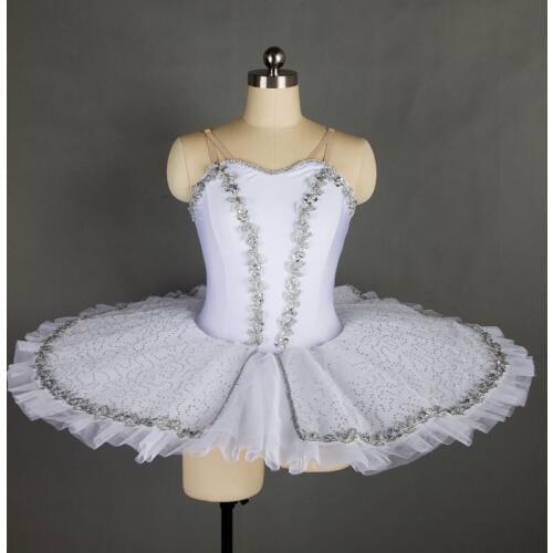 Dance Favourite White Pre-professional Ballet Costume Tutu, Girl & Women Stage Balllerina Dance Costumes, Ballet Tutu