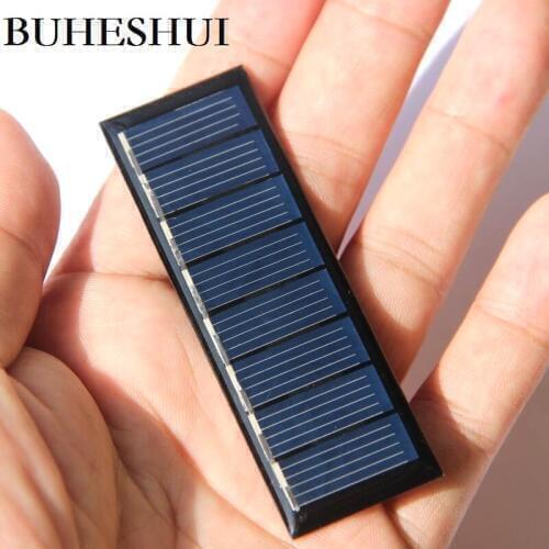 BUHESHUI Polycrystalline 0.2W 4V Solar Panel DIY Solar Charger For 2.4V/3V Battery Study 75*25MM 1000Pcs Wholesale
