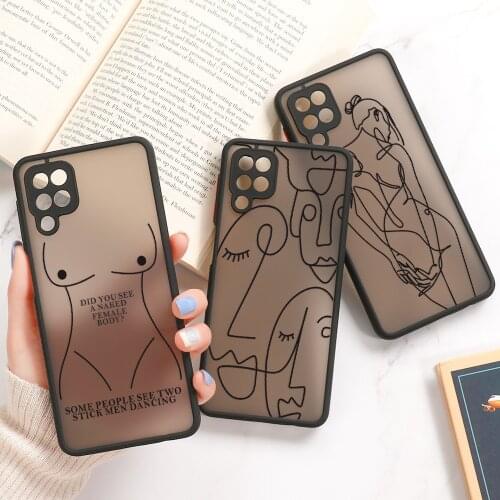 For Samsung A32 Case On Samsung A51 A52 A72 A71 A12 A50 A70 A11 A20s A01 Core A10s A21S A30 A31 A42 Sexy Girl Matte Hard Cover