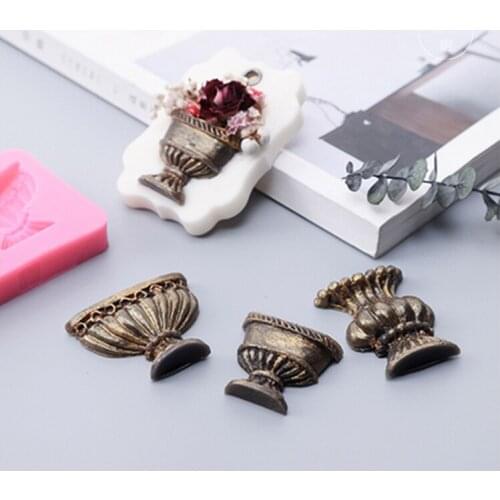 Parterre Design Silicone Handmade Flower Bed Aromatherapy Plaster Mold DIY Soap Molds Chocolate Cake Mould Home Decoration