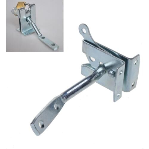 Electroplated Steel Auto Door Bolt Lock Hasp Latch for Garden Fence Pasture Farm L4MB