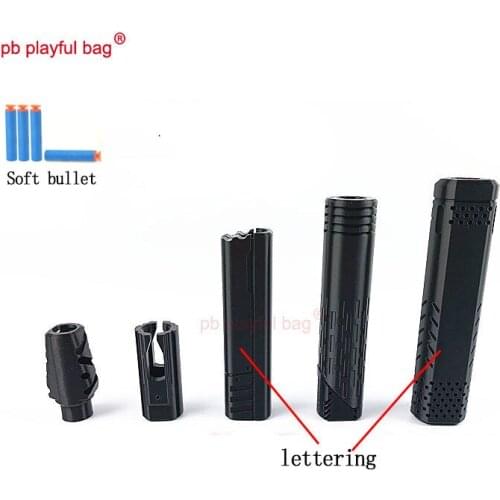 PB Playful bag Outdoor sports tactical equipment soft bullet gun silencing cap 3D printing material toy accessories MG04
