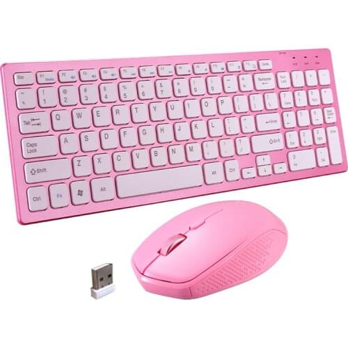 For Laptop Computer Desktop PC Wireless Keyboard and Mouse Set Computer Mice Silent Button Mouse Combo 2.4G