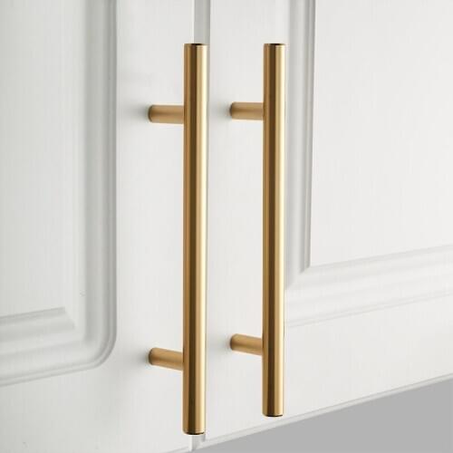 Kitchen Door Handles Black Gold Cabinet Wardrobe Handles Pull Knobs Furniture Hardware 150mm 200mm