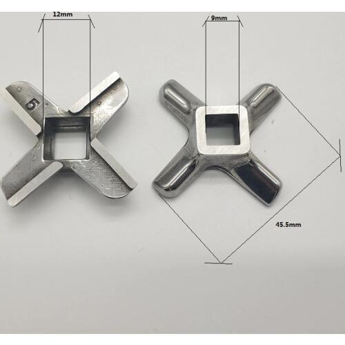 Ss304 2 Pieces meat grinder blade mincer knife for Zelmer ADLER West GORENJE Vitek Braun Kenwood Supra NOVEX KAMBROOK NOVIS