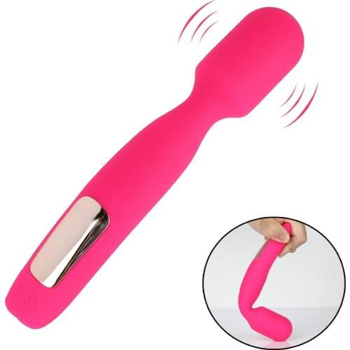 16 Speeds Soft Silcone Magic Wand Clitoris Stimulator Vibrator Adult Masturbator For Women G-Spot Vagina Dildo Vibrator Sex Toys