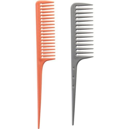 2021 new sharp tail coarse tooth comb is not easy to pull hair hairdressing comb fold constantly
