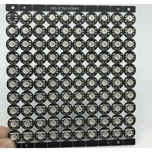 WS2813B led with heatsink(10mm*3mm);DC5V input;5050 SMD RGB with WS2818 ic built;BLACK PCB and black frame