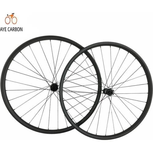 T700+T800 30mm width 22 depth super light weight carbon wheelset 29 inch carbon bicycle wheels with top hubs center lock