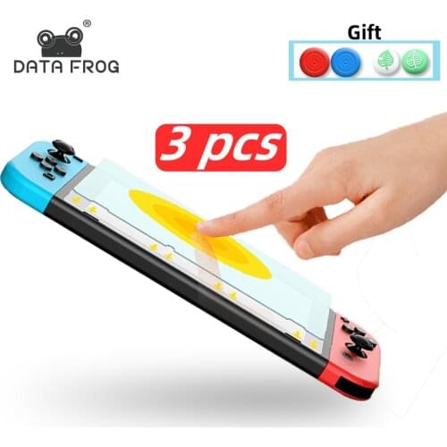 Data Frog Tempered Glass Protective Film for Nintendo Switch Screensaver Screen Protector for Nintendo Switch Accessoriess