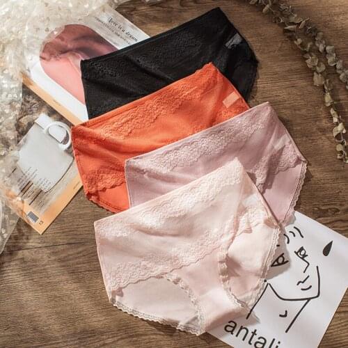 Womens Underwear Simple Cotton Panties Women Soft Mid-Rise Penty Set Breathable Panties for Women Underpants