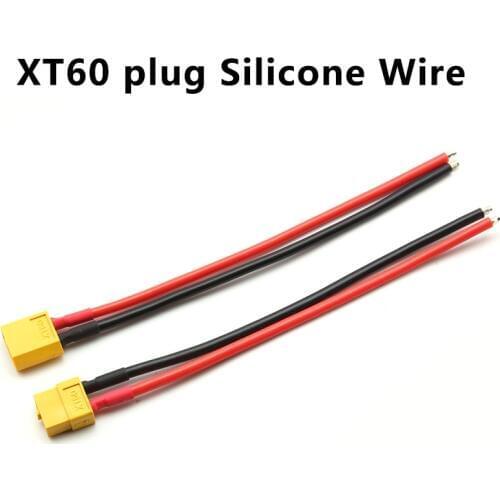 1Pair XT60 Battery Connector Cable Male Female Plug Wire 10cm for RC airplane 14