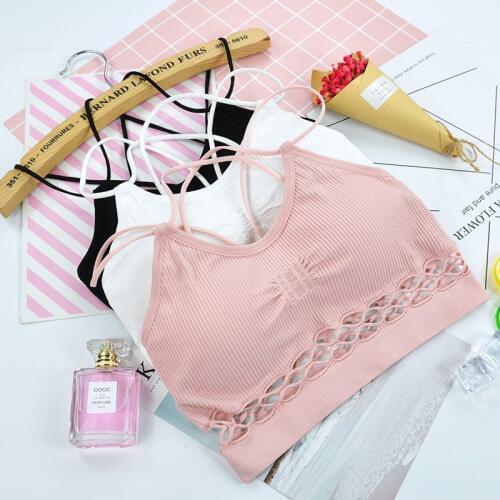 1pc Cute Bras For Teenage Girls Underwear Child Training Bras For Student Wireless Puberty Young Small Bra Girl Inner Clothing