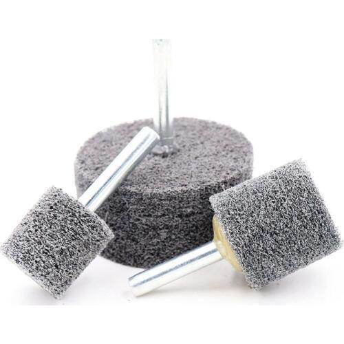 1Pc 6mm Shank Fiber Nylon Special Mounted Point Grinding Head for Mould Finish Polish Grinder Rotary Tools