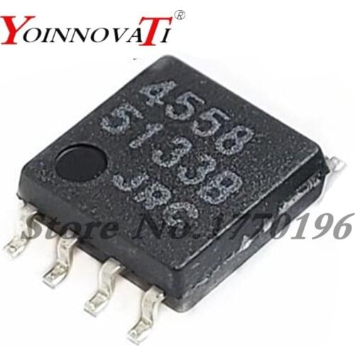 10pcs 100% New Original NJM4558M JRC4558M JRC4558 4558 SOP8