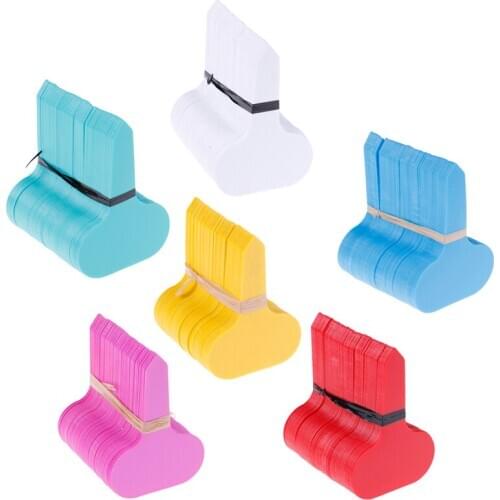 100pcs/lot Plastic Garden Plant Label Flowers Potted Plant Nursery Signs Prompt Card And Tag Identification Tools Decor 6.5*5cm