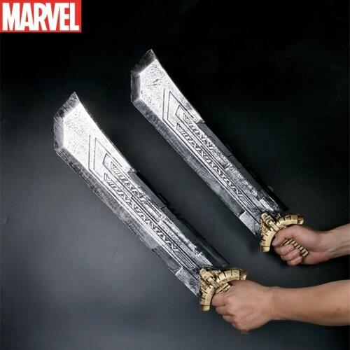 110cm Marvel Avengers Thanos Saber Double-edged Sword Weapon Props Peripheral pu polyurethane Props Knife Toys gift for youth