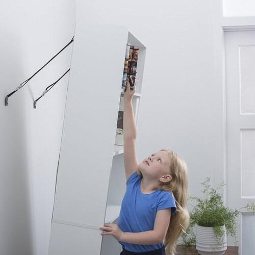 2Pcs/Pack Protection Children Products Kids Cabinet Lock Baby Safety Anti-Tip Straps Flat TV Furniture Wall Strap Child Locks