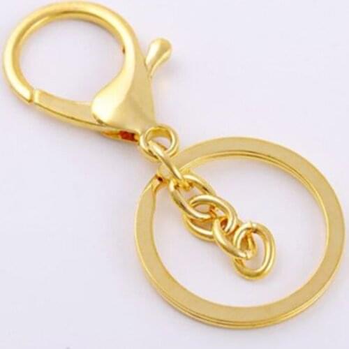 2Pcs New Metal Key Chain Creative Ring Keychain Keyfob Accessories